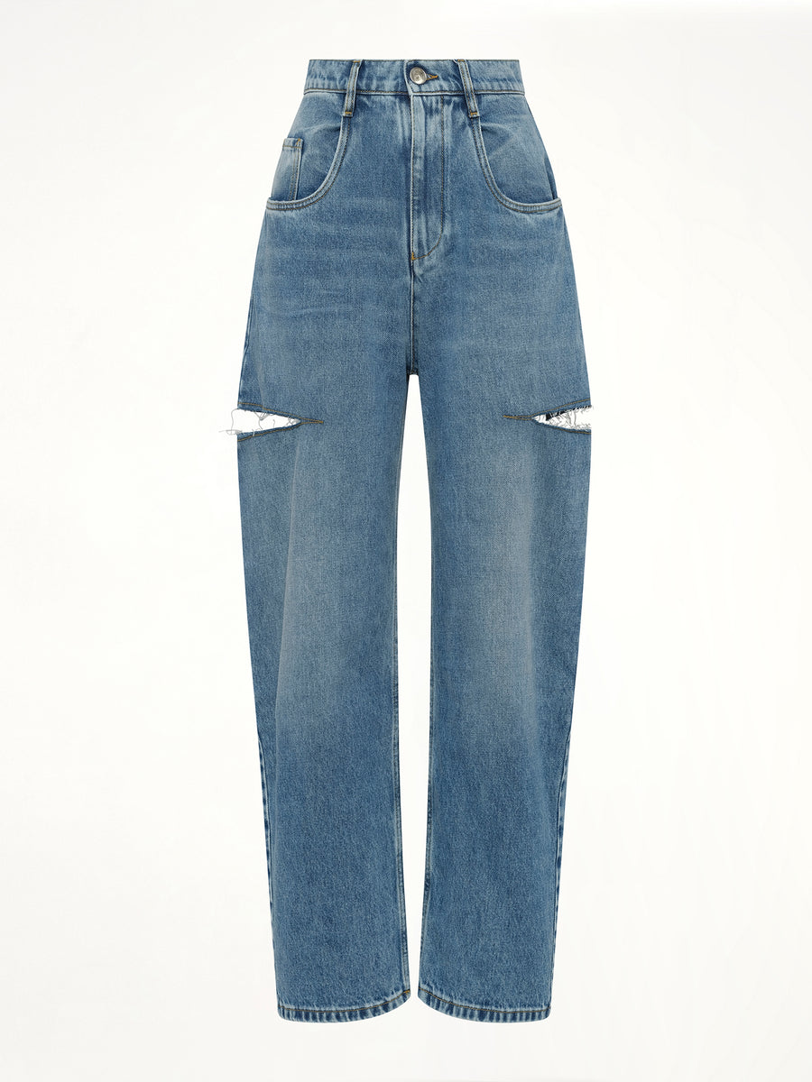 Slash Loose Fit Denim Jeans