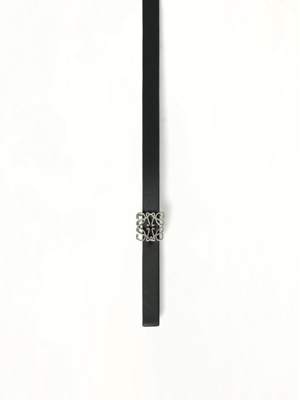 Anagram Cube Rev 1cm Belt in Black/Tan