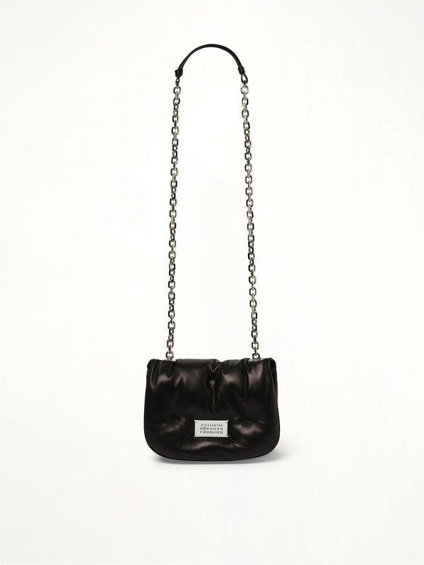 Small Glam Slam Flap Bag in Black