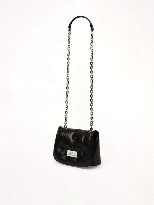 Small Glam Slam Flap Bag in Black