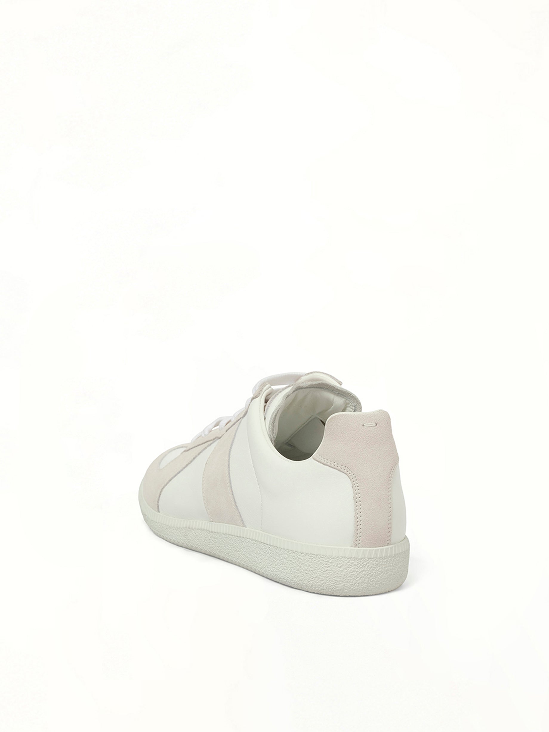 Replica Leather Sneaker in White Back View | MAISON MARGIELA