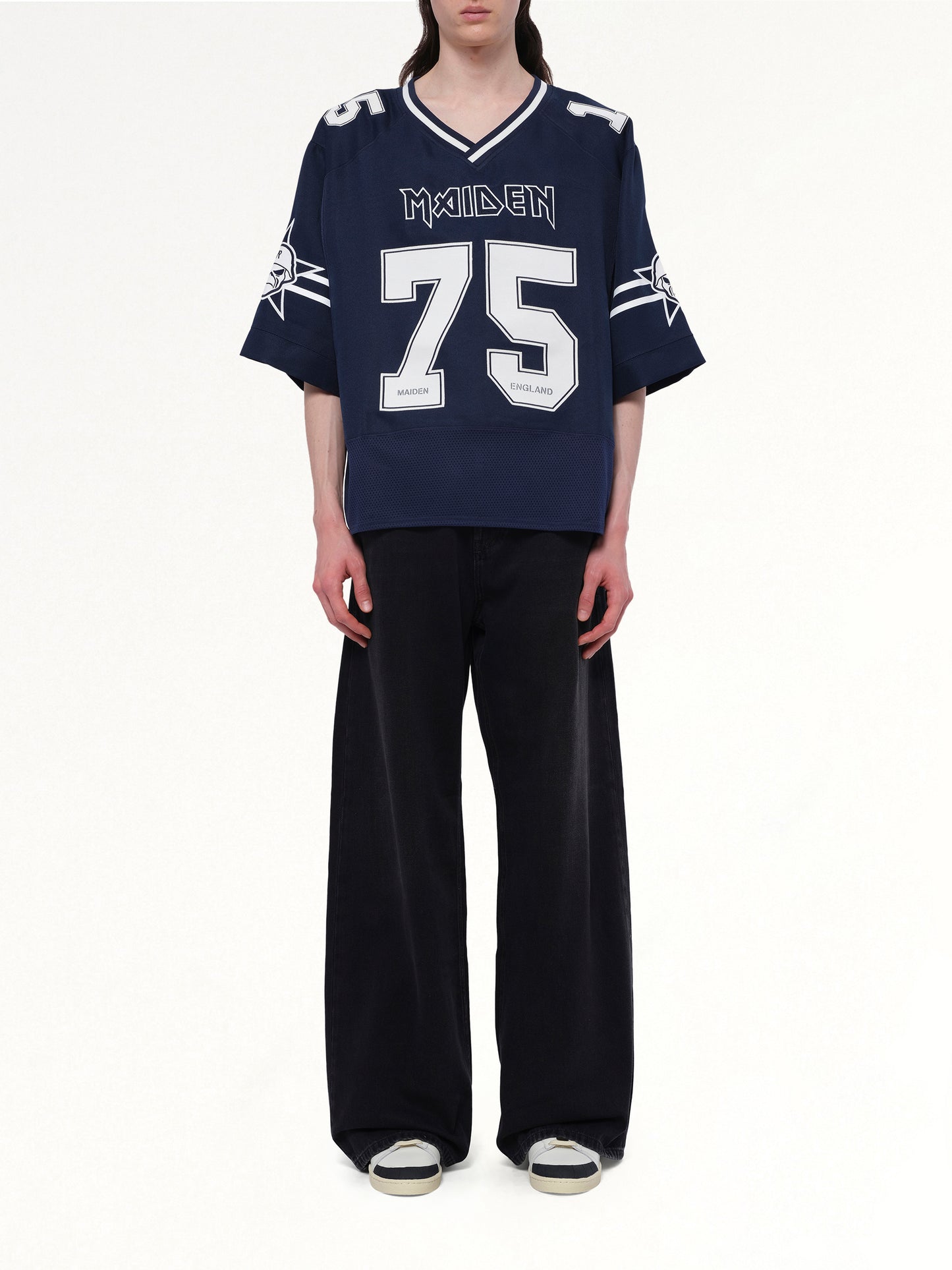 Iron Maiden Anniversary Jersey in Mid Blue