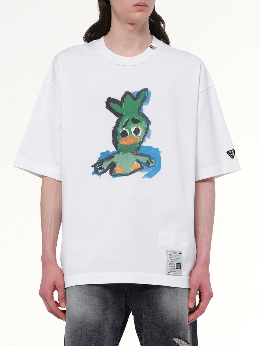 Leon Printed T-Shirt in White