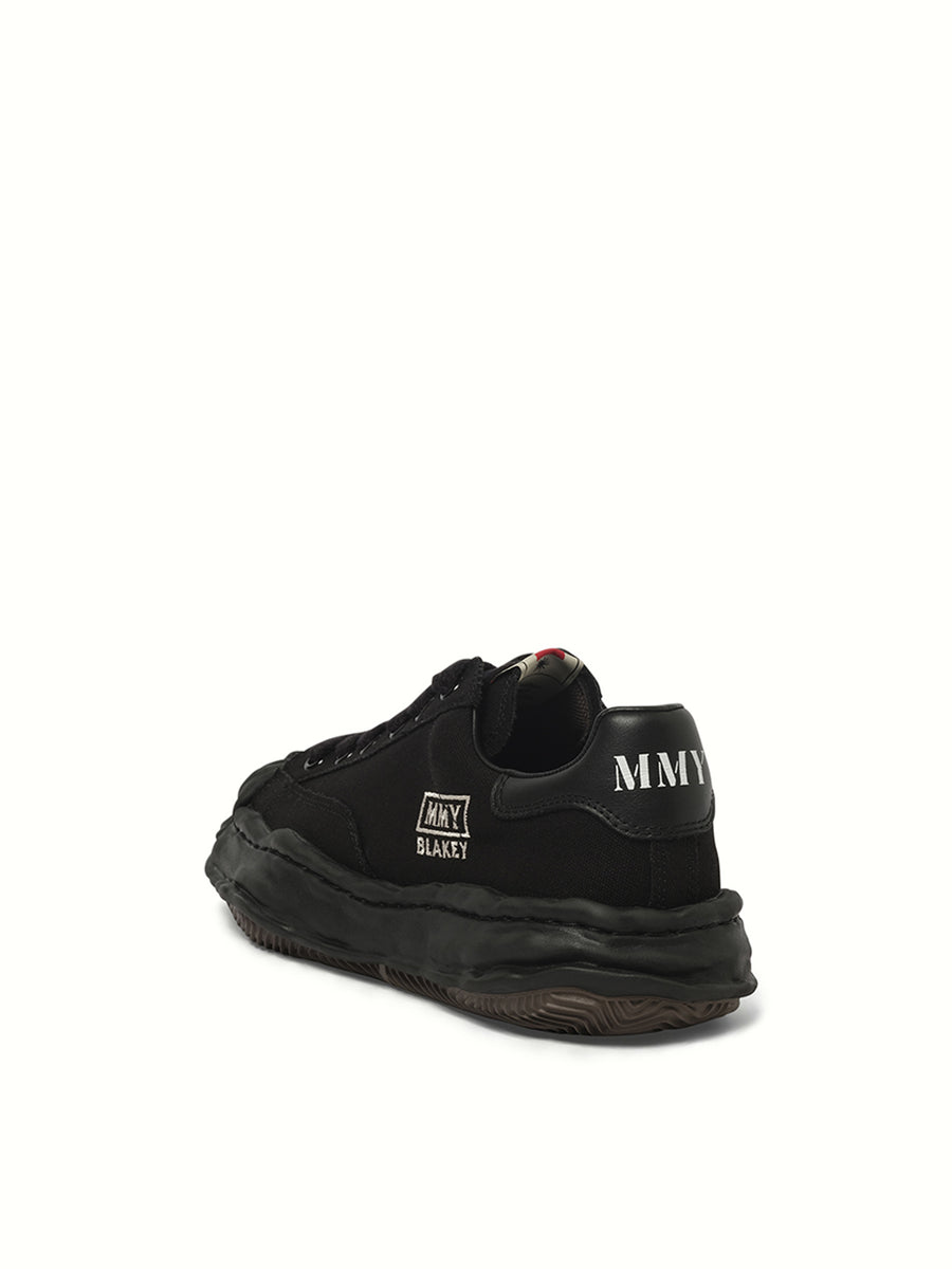 Blakey OG Sneaker in Black/Black Back View | MAISON MIHARA YASUHIRO