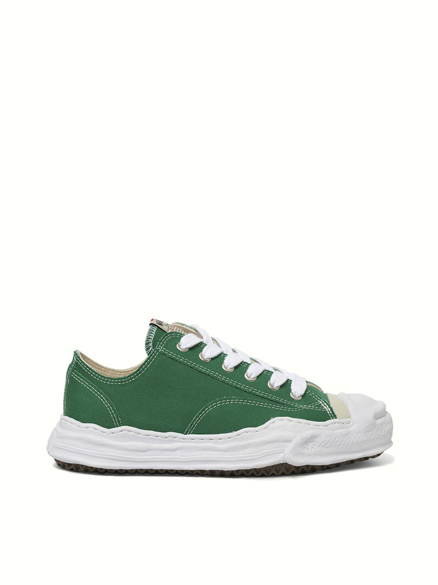 Hank OG Sneaker in Cl Green Side View | MAISON MIHARA YASUHIRO