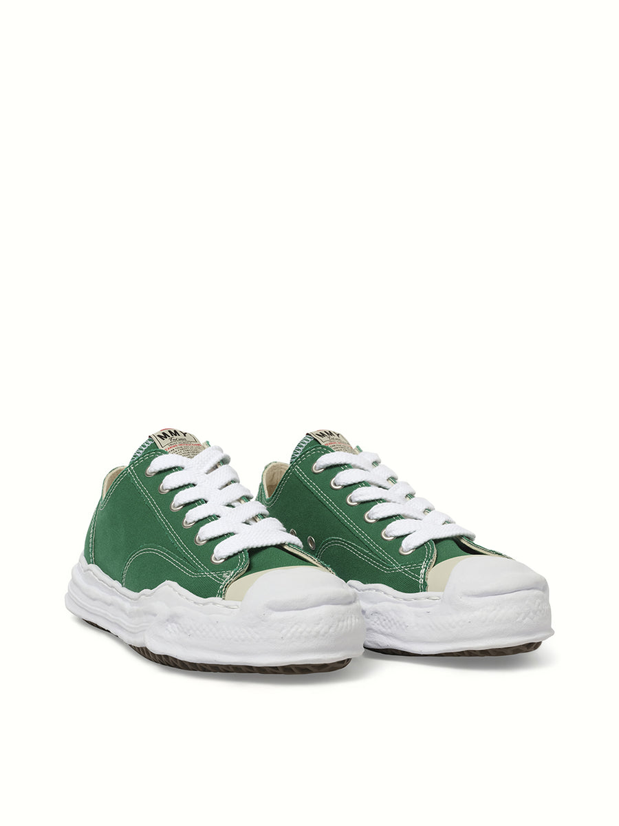 Hank OG Sneaker in Cl Green Front View | MAISON MIHARA YASUHIRO