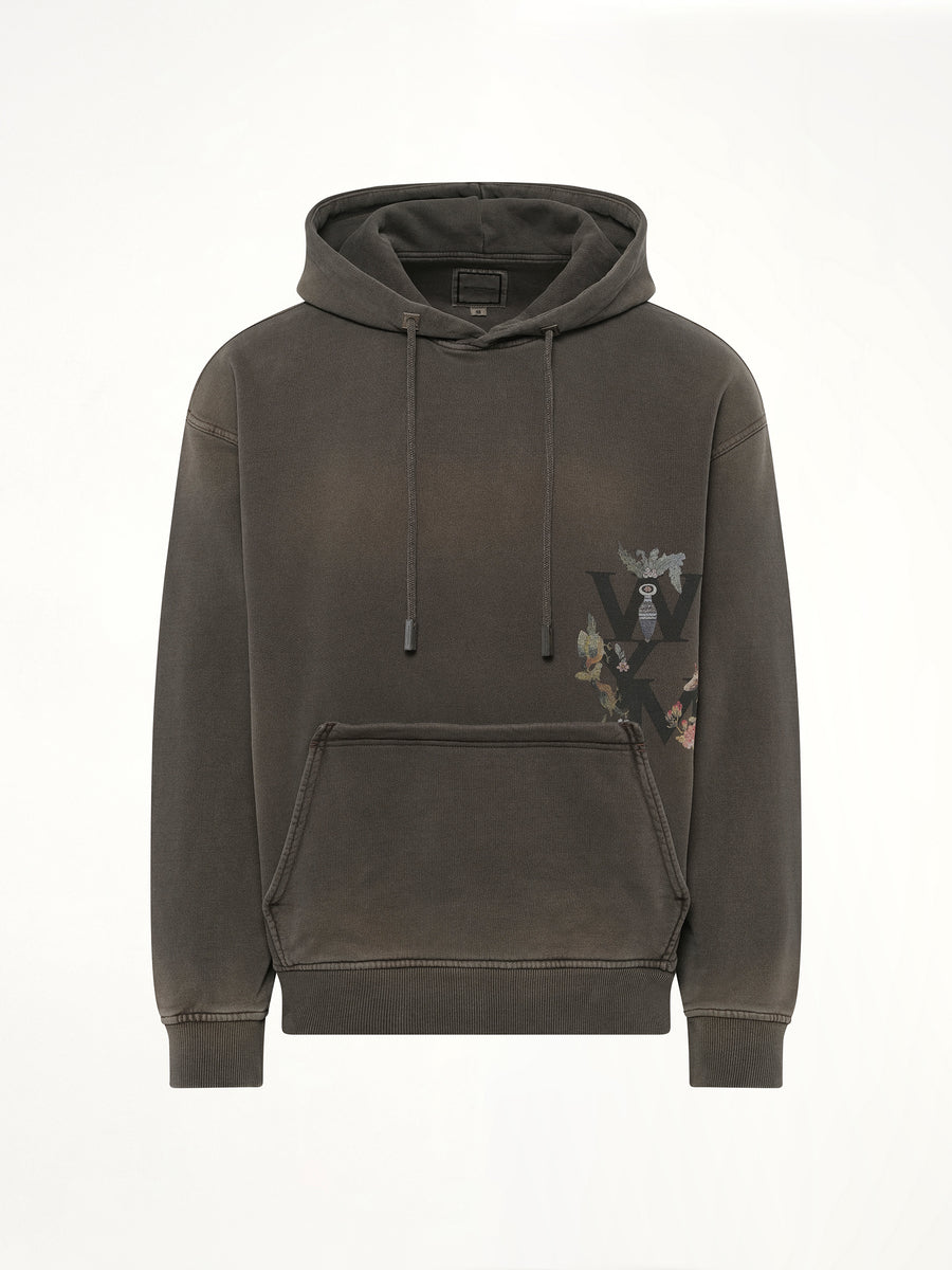 Print Hoodie in Mud