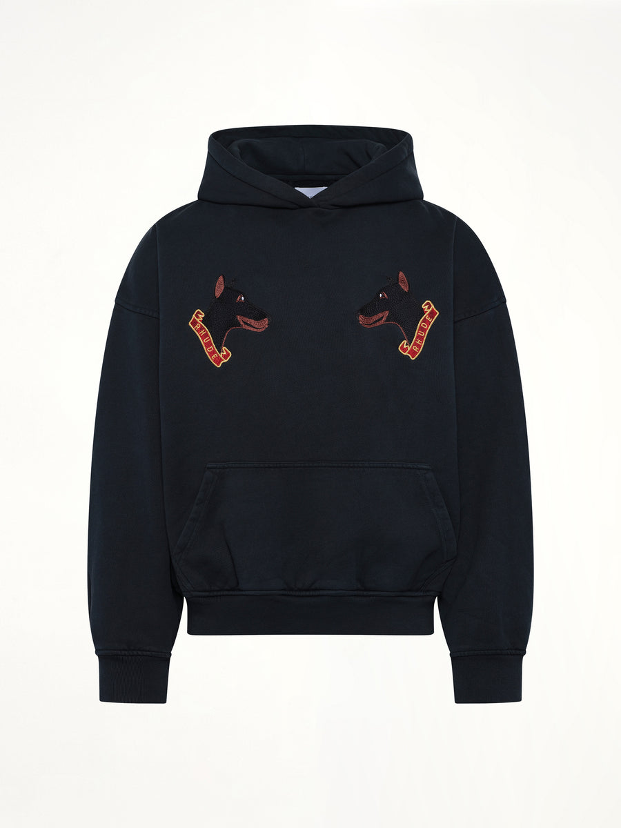 London Hound Hoodie in Vintage Black