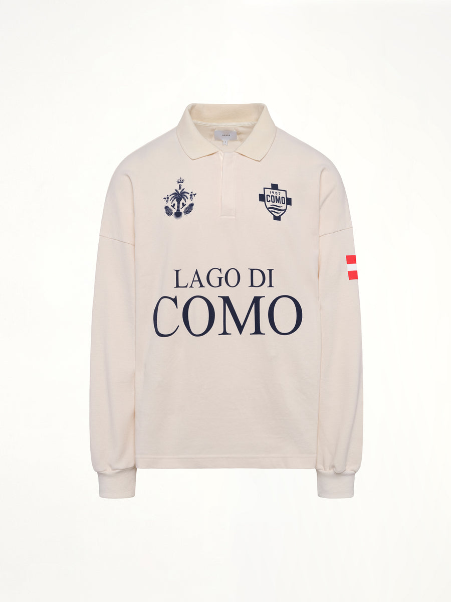 FC Como Pique Polo in White
