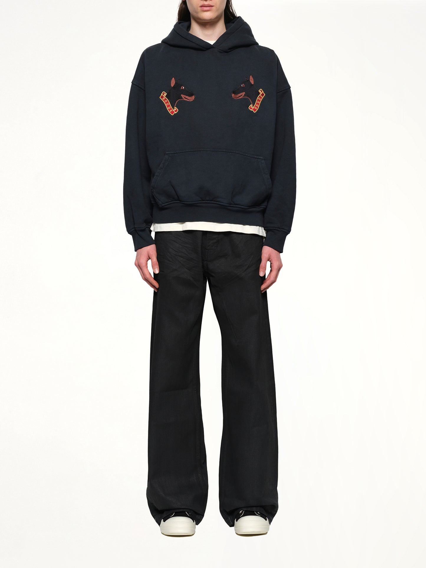 London Hound Hoodie in Vintage Black