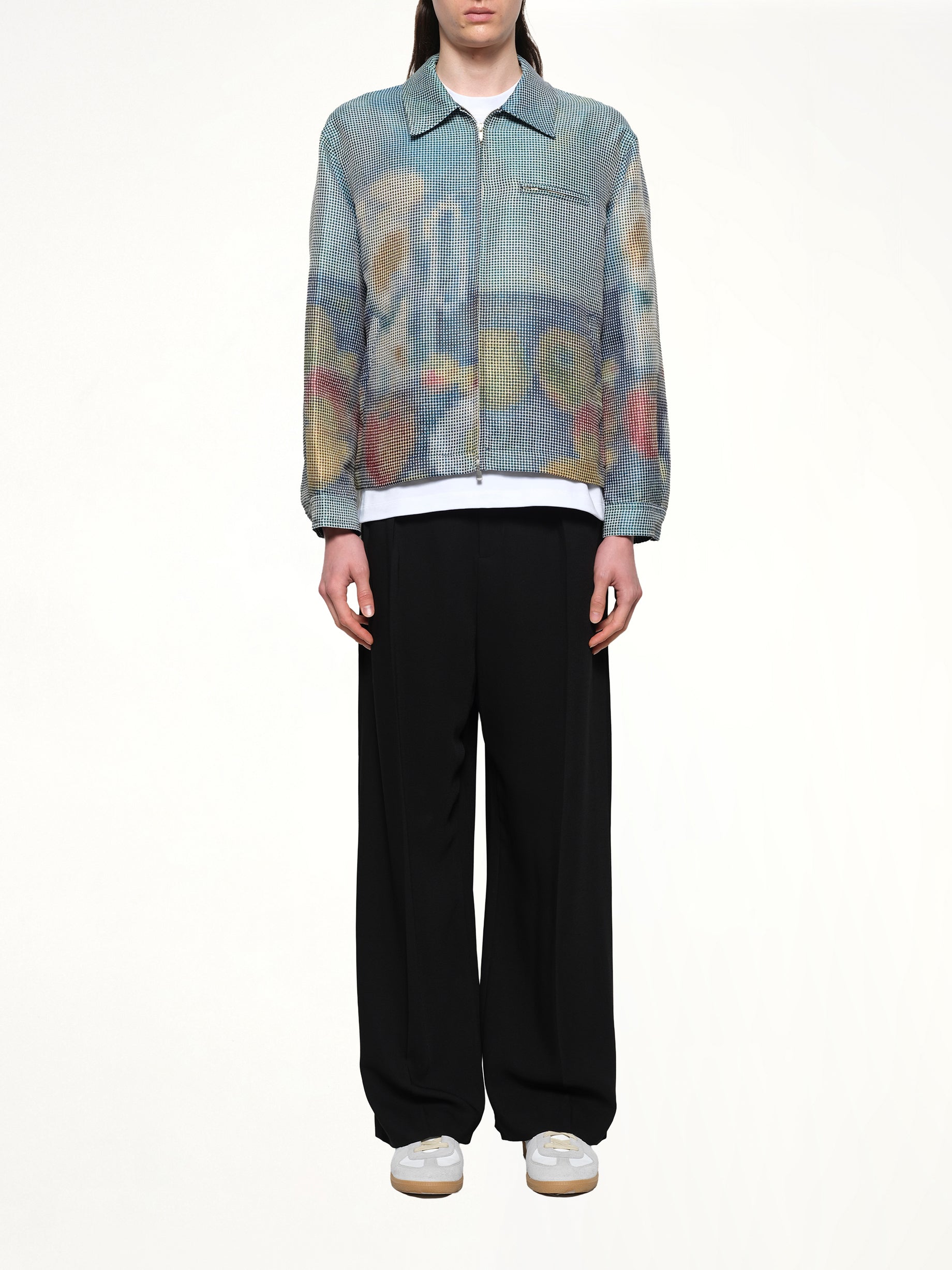 Zip Up Jacket in Cezanne