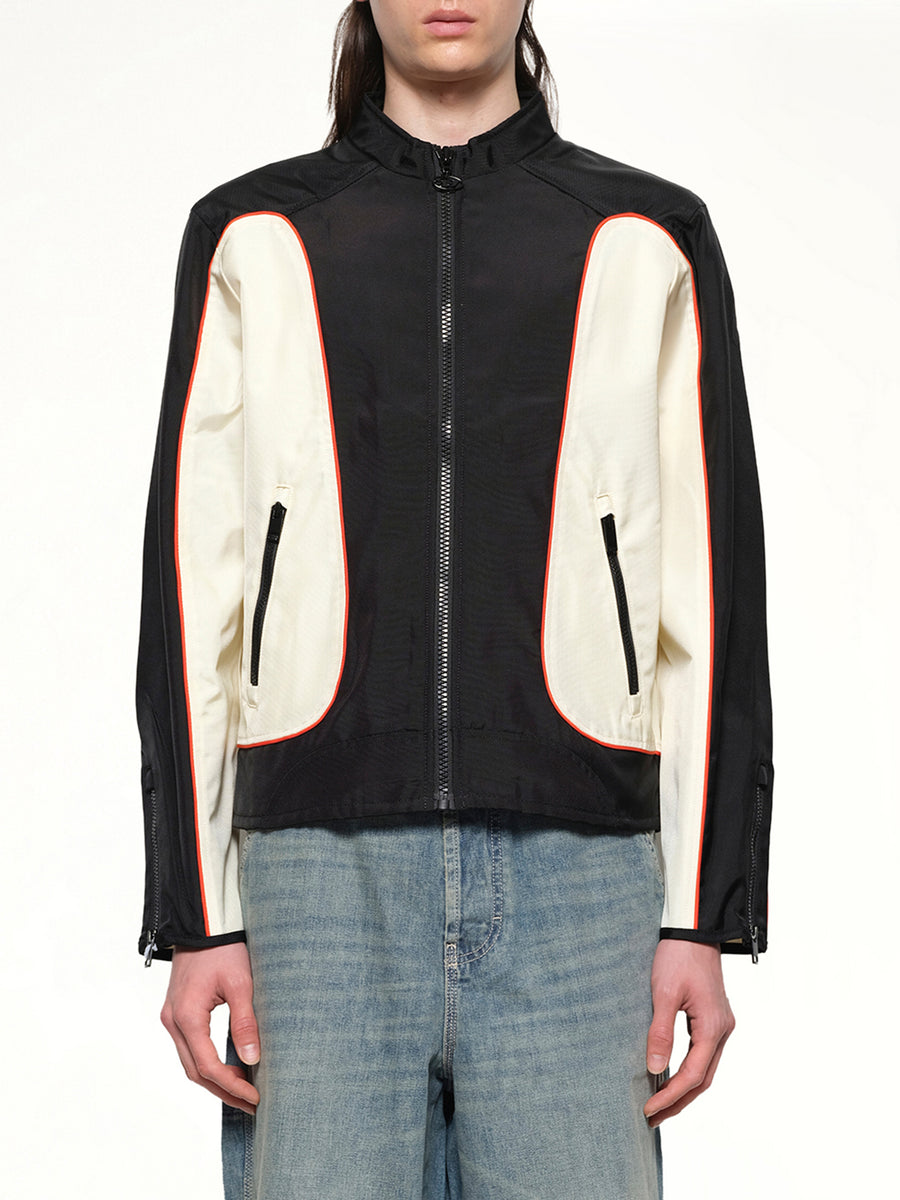 J-BLINK-WRD Jacket in Black/White