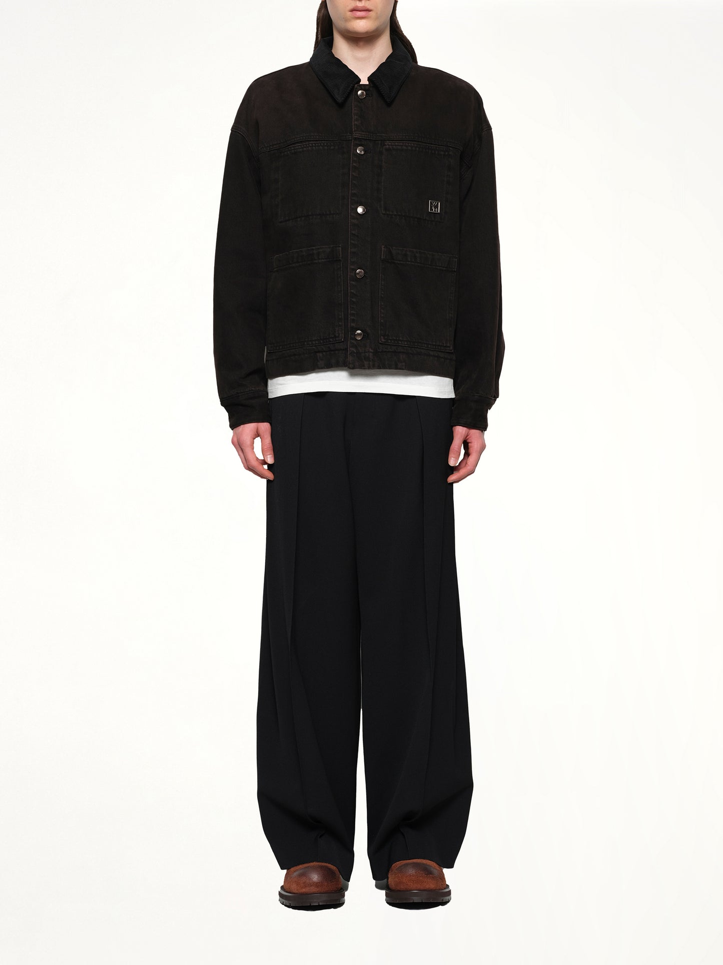 Denim Work Jacket in Mud