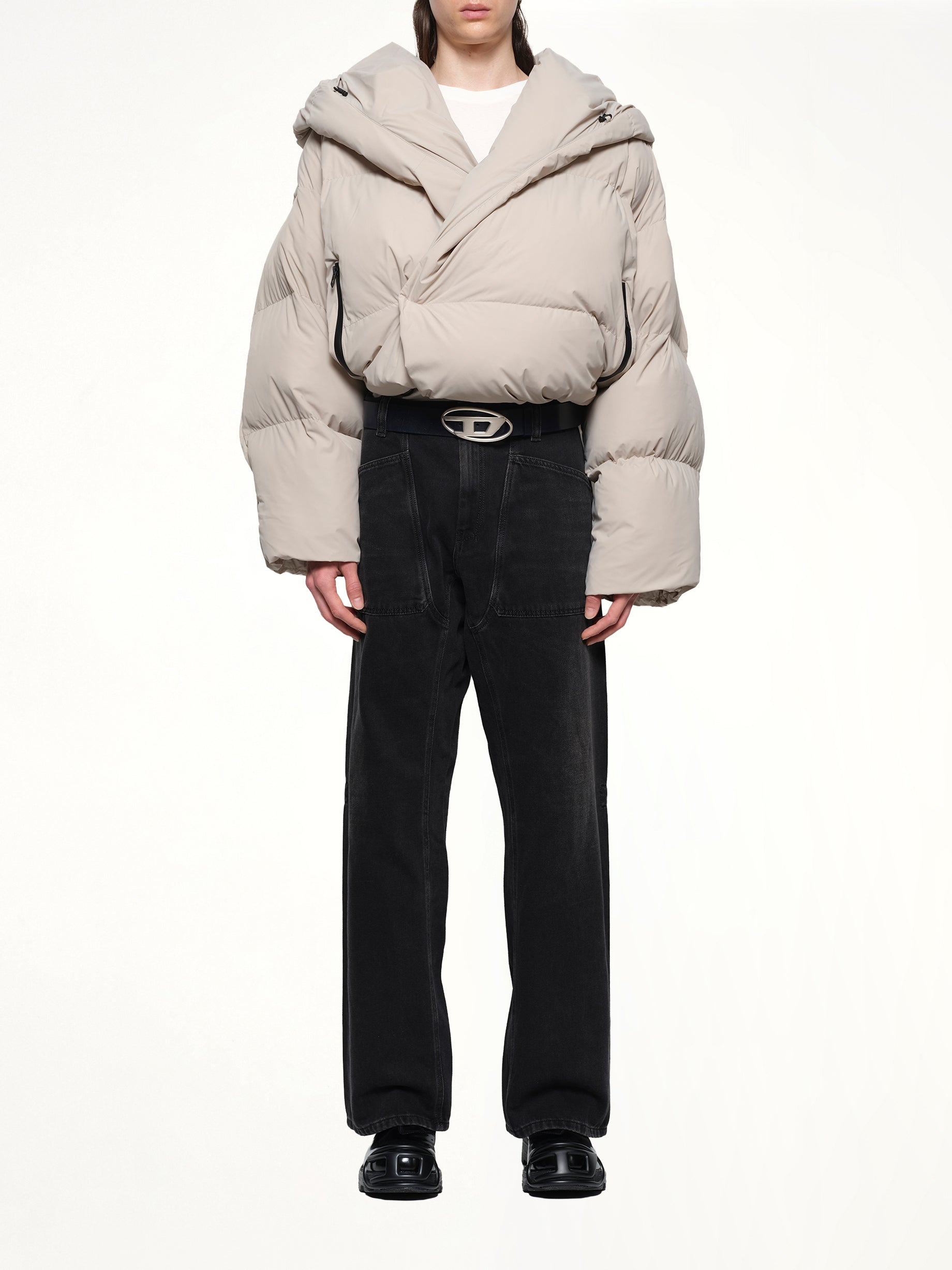 J-SCOTTS Padded Down Jacket in Beige