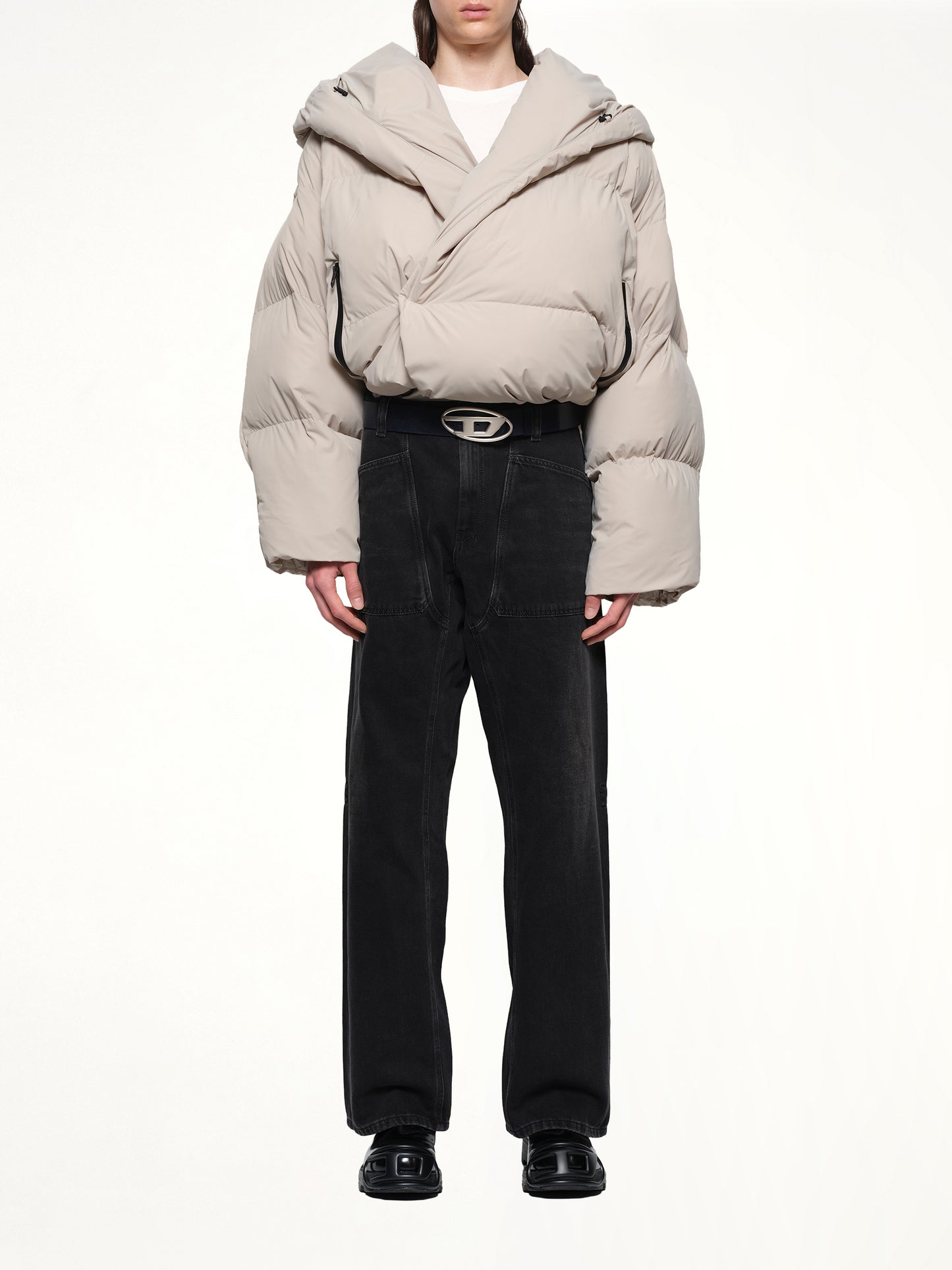 J-SCOTTS Padded Down Jacket in Beige