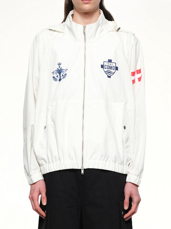 FC Como Track Jacket in White