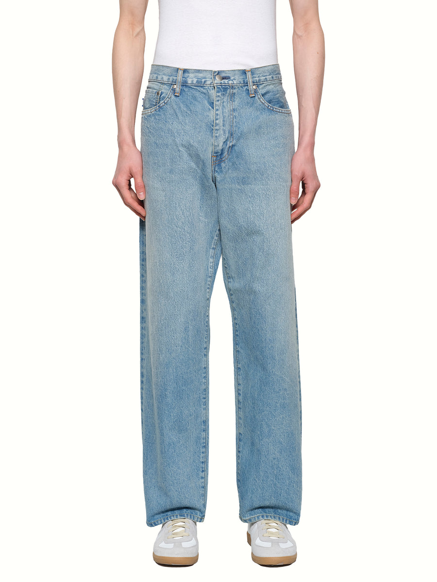 Baggy Fit Denim in Stonewashed Indigo