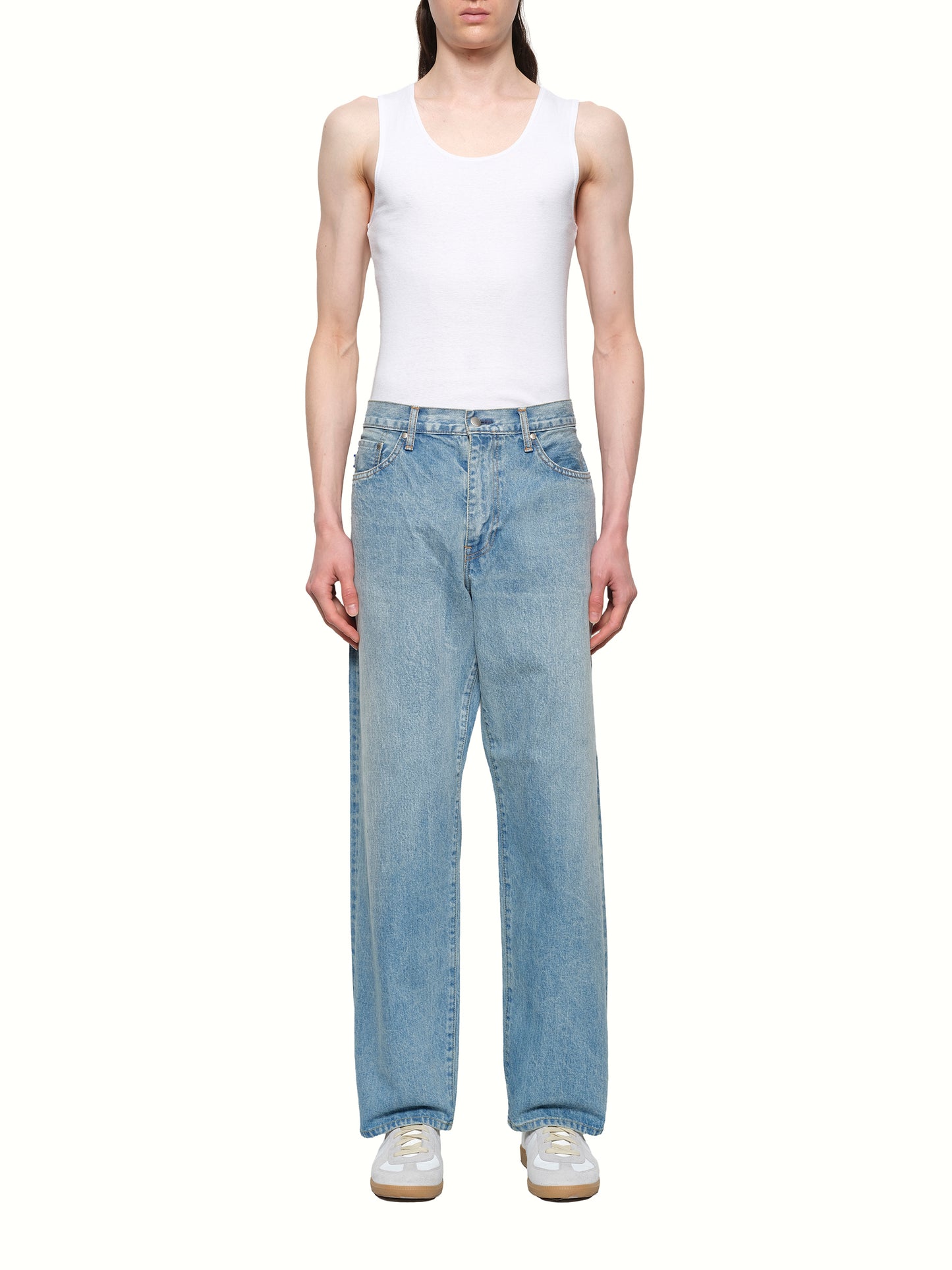 Baggy Fit Denim in Stonewashed Indigo