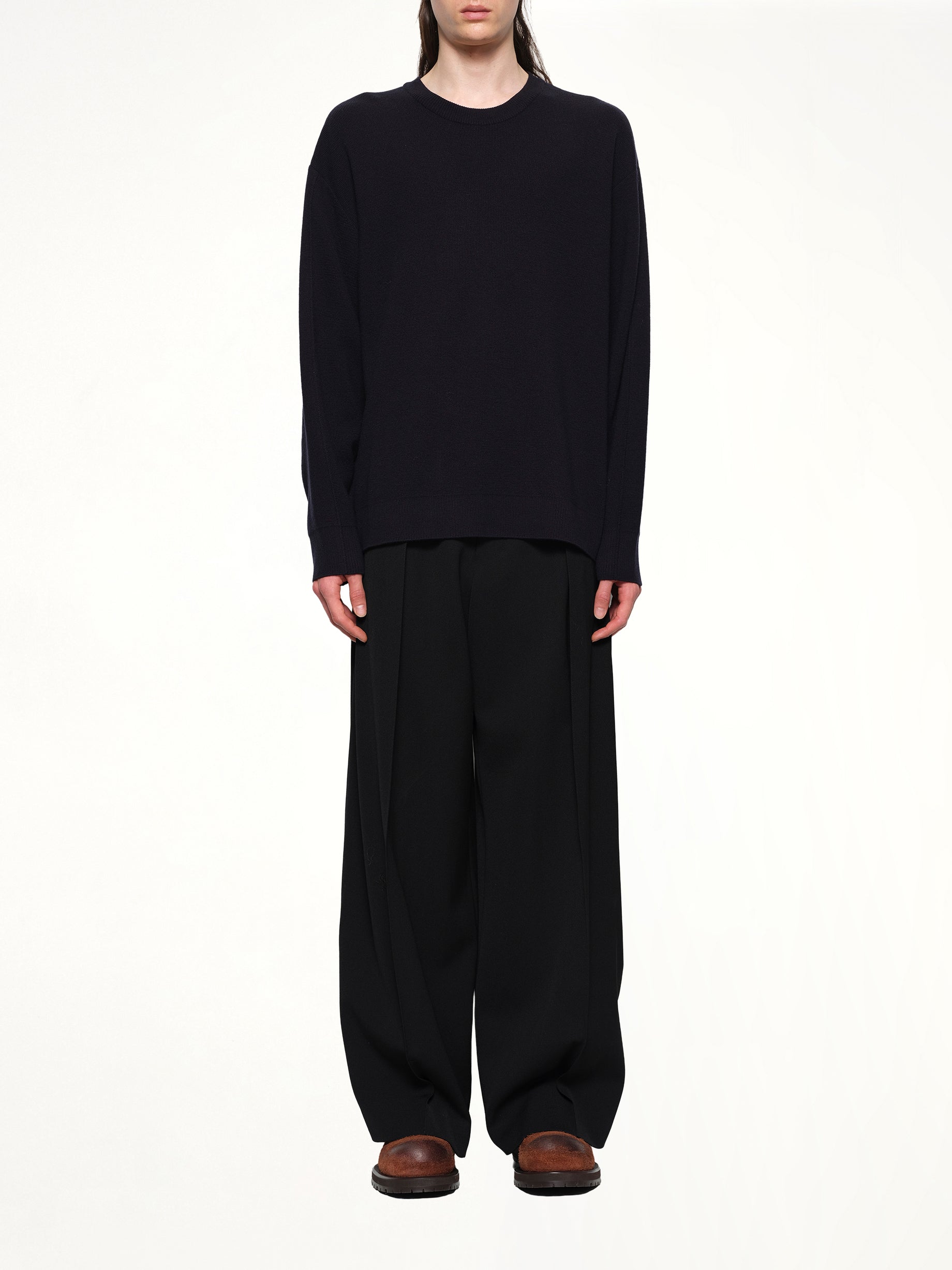 Knit Sweater in Navy