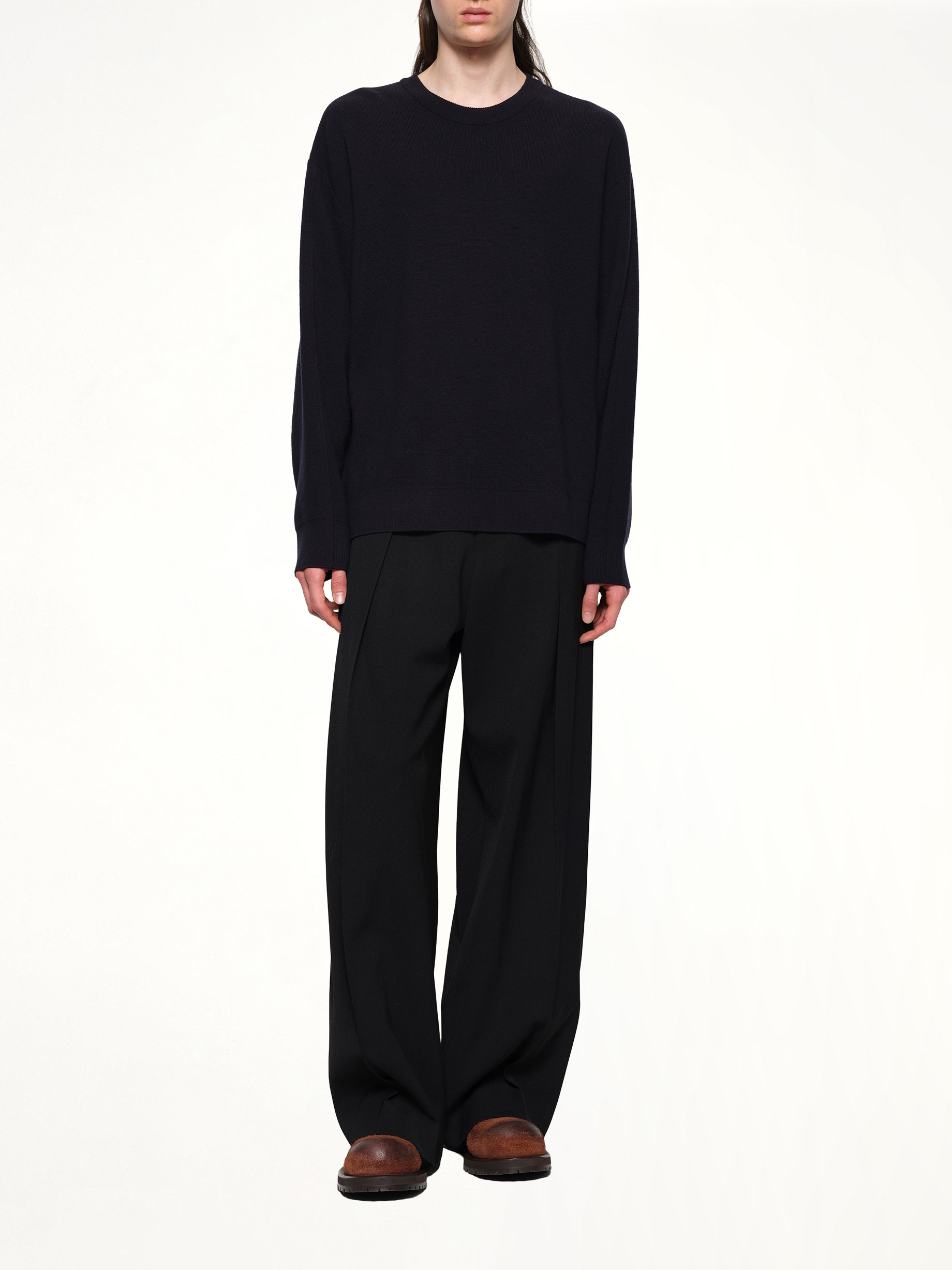 Knit Sweater in Navy