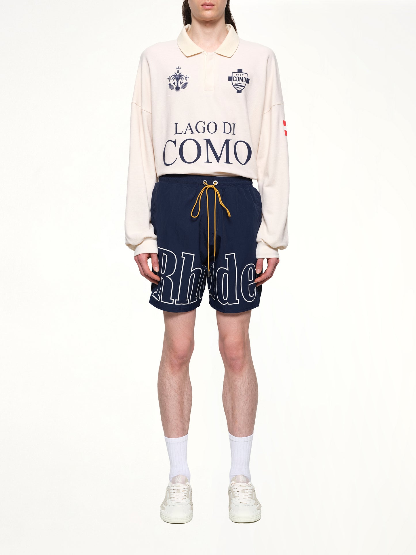 Rhude Logo Shorts in Navy