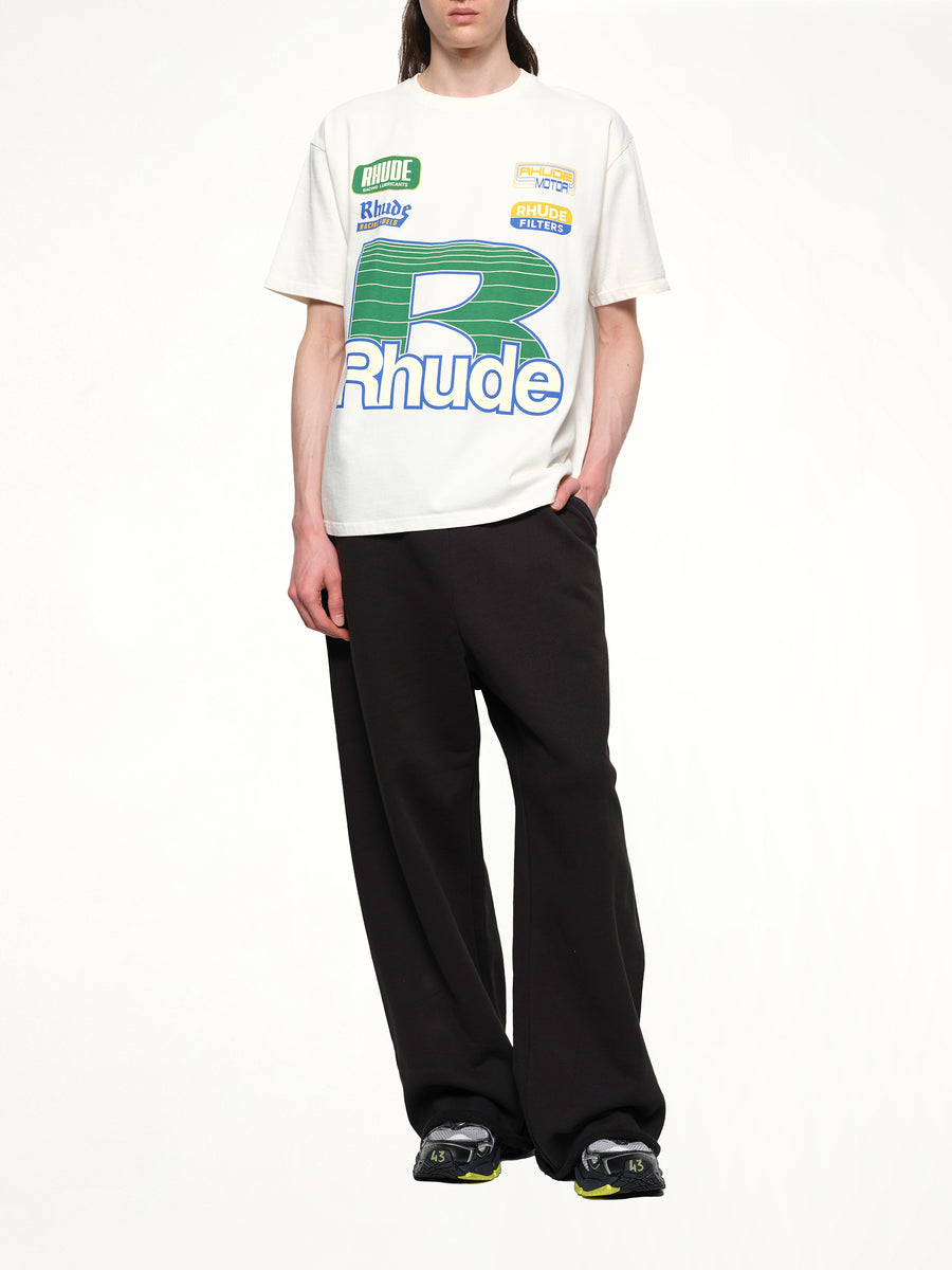 Roadway Racing T-Shirt in Vintage White