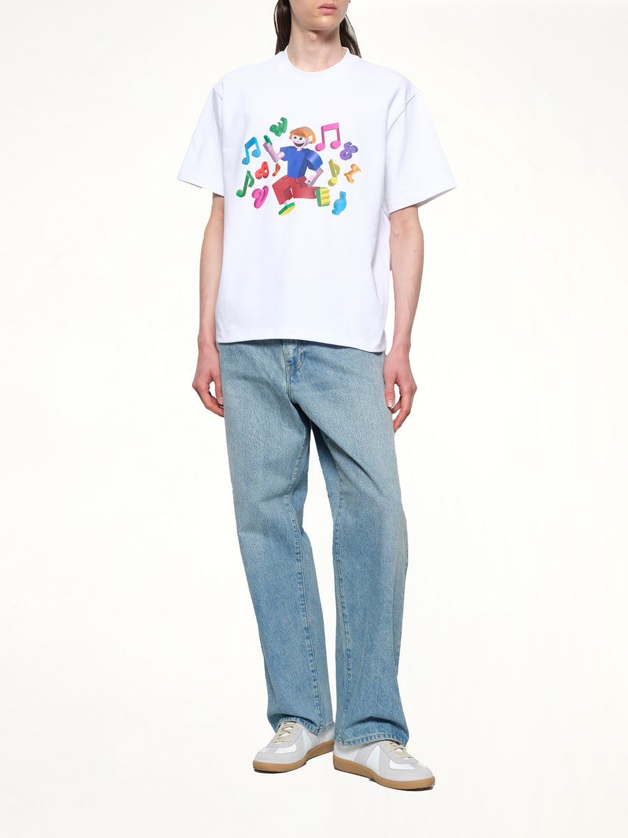 3D T-Shirt in White