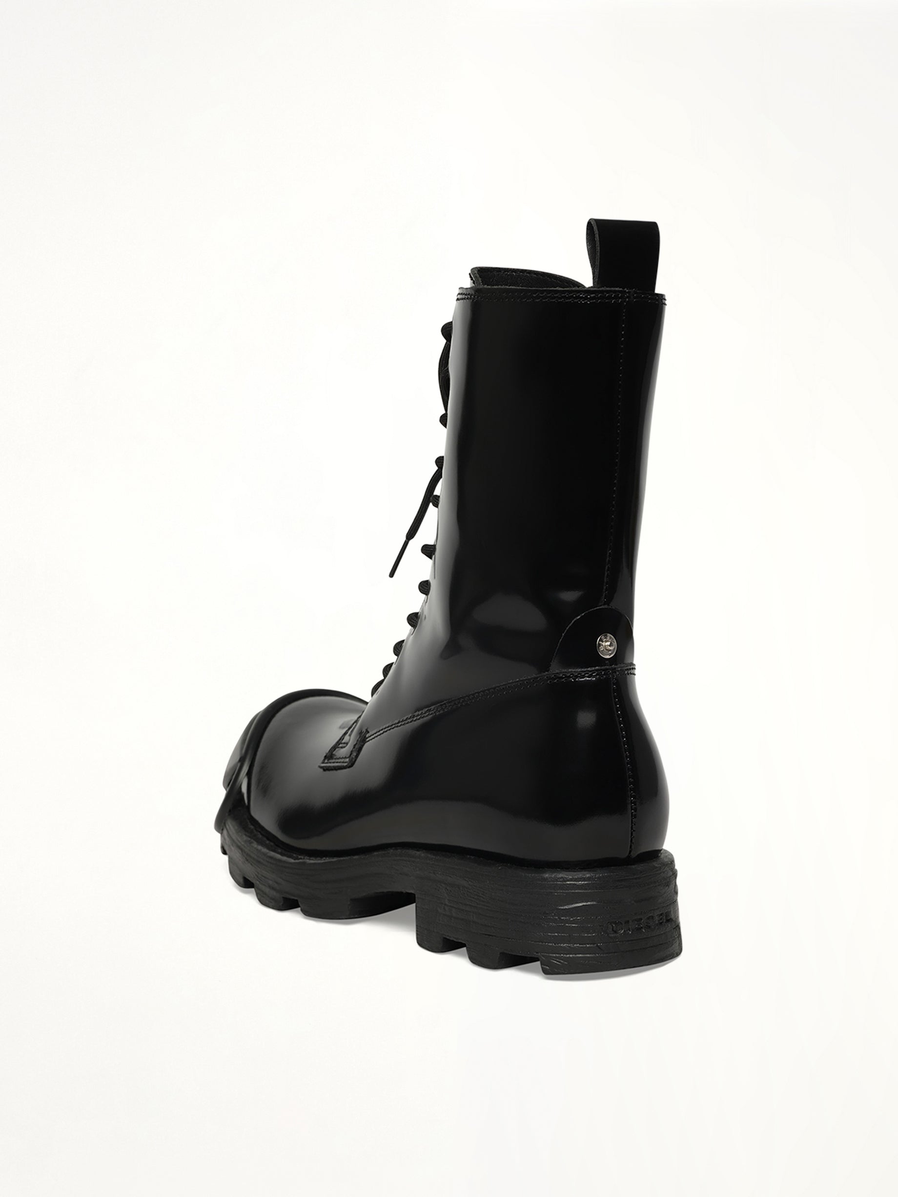 D-HAMMER Boots in Black Back View | DIESEL