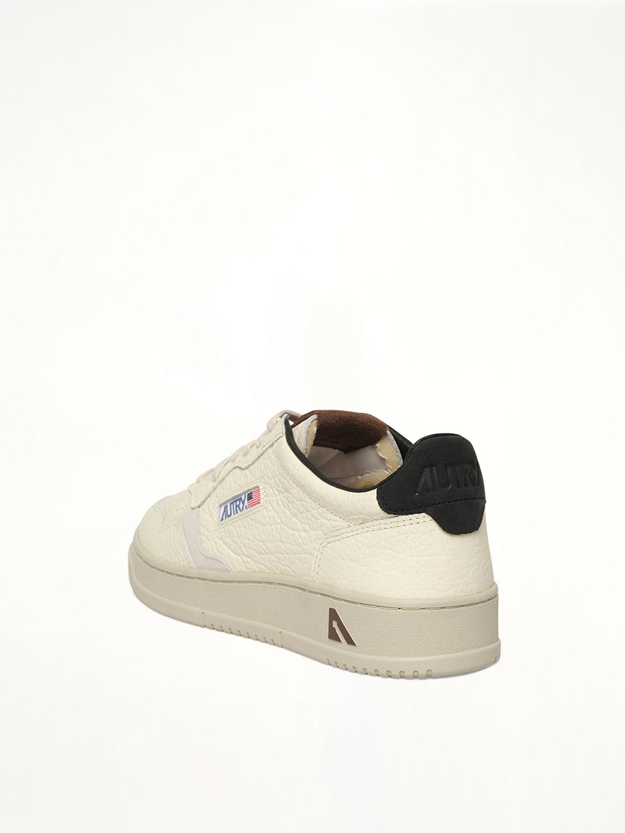 Medalist Low Sneaker in Black/Pinecone Back View | AUTRY