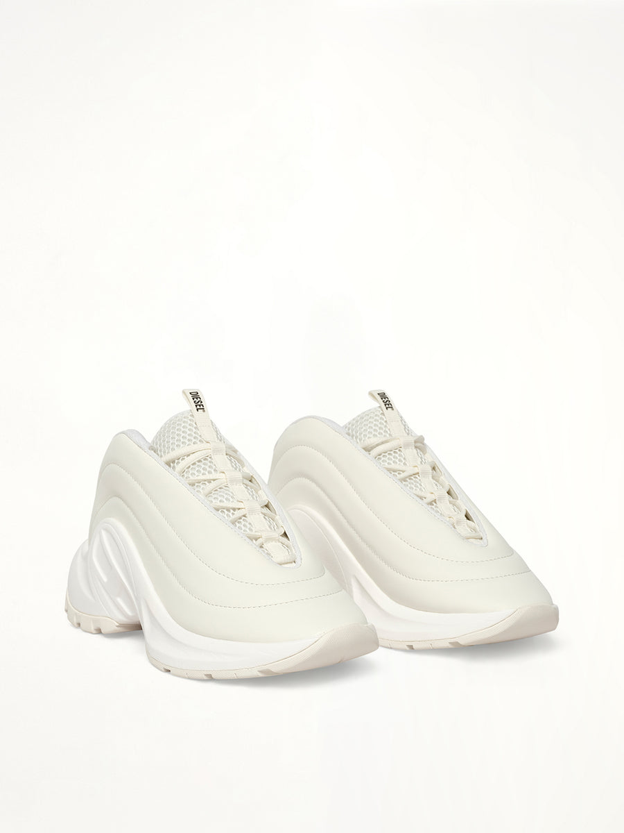 S-D-RUNNER X Sneaker in White Front View | DIESEL