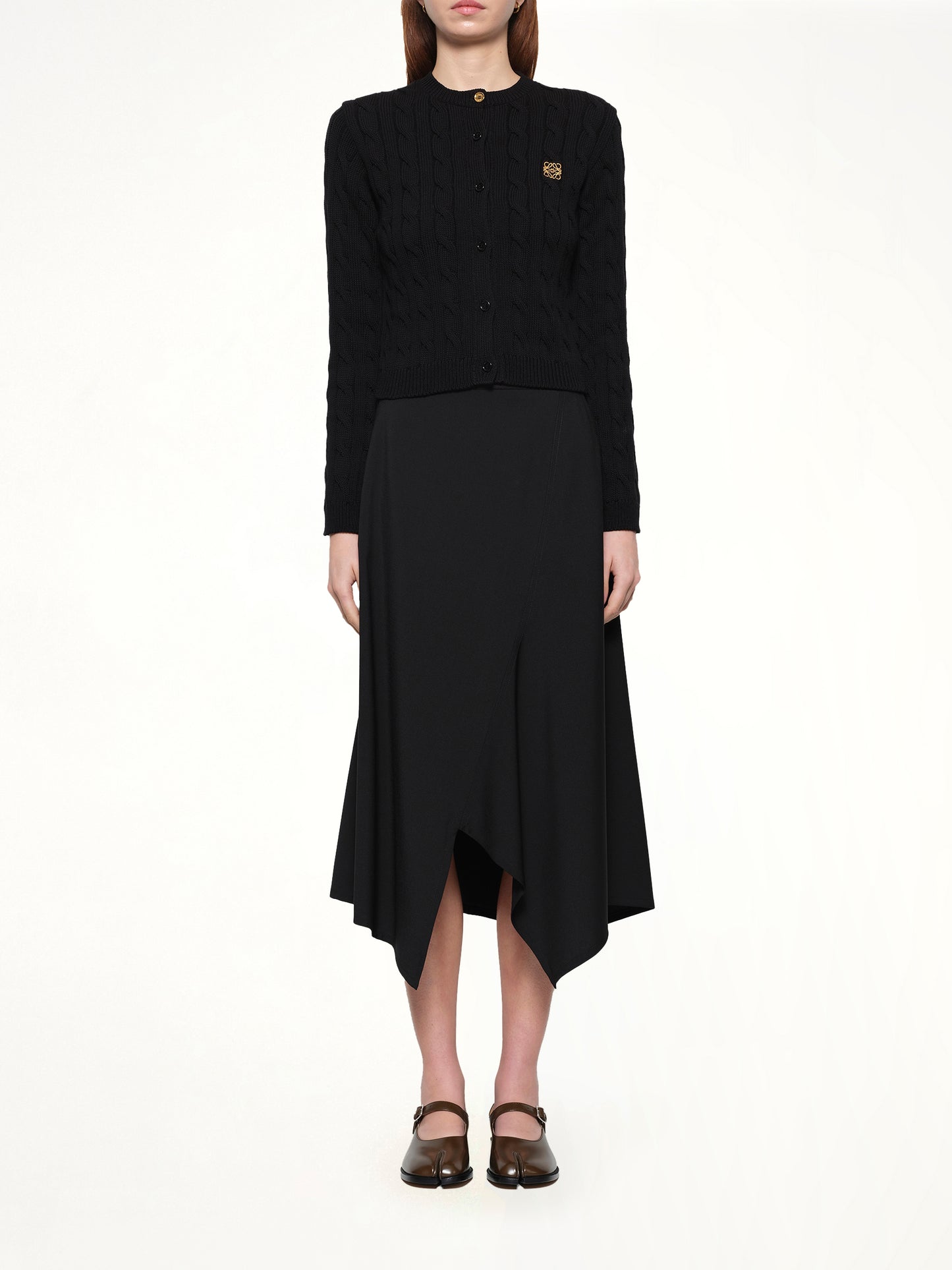 Asymmetric Skirt in Black