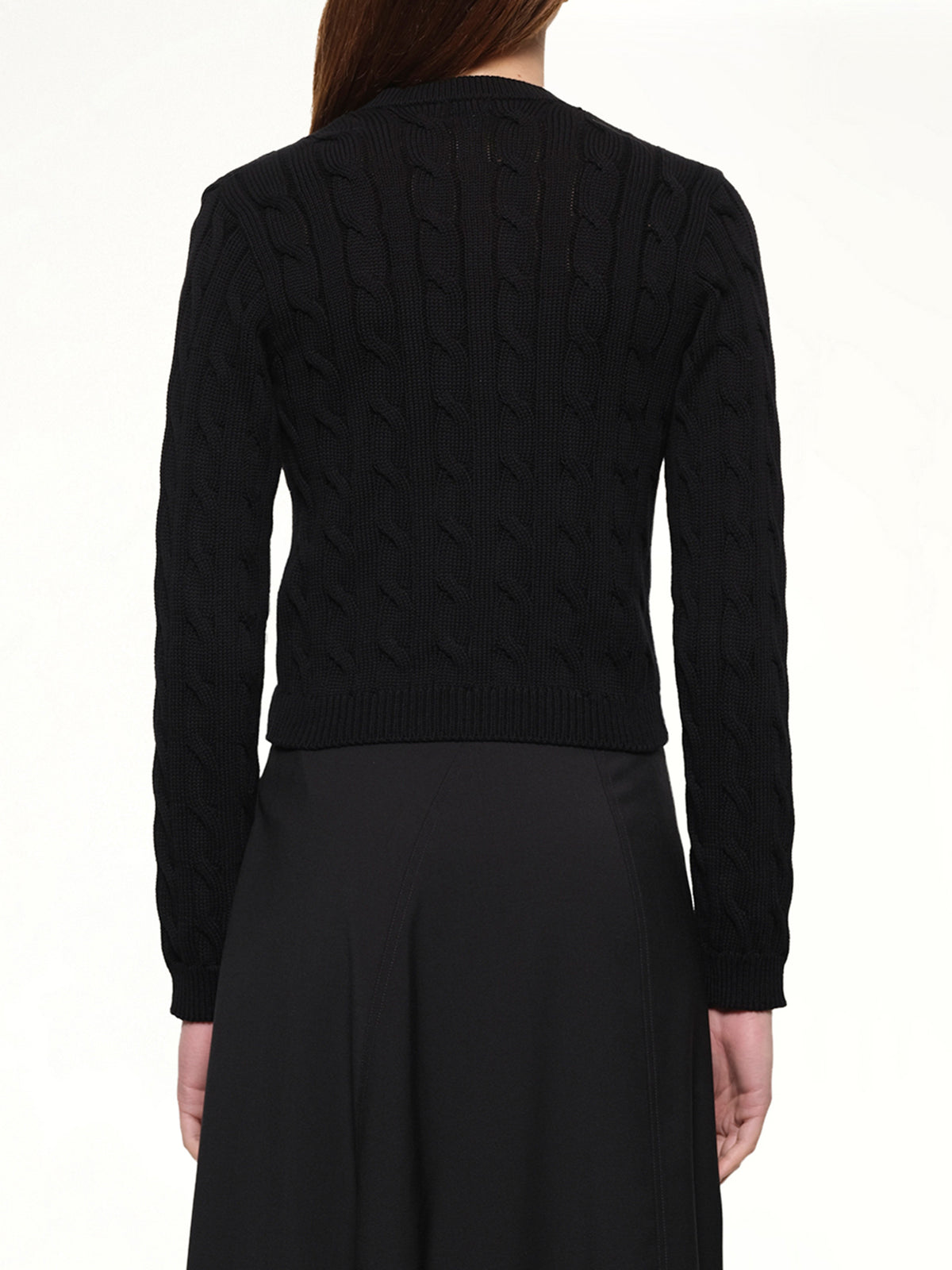 Fitted Cardigan in Black