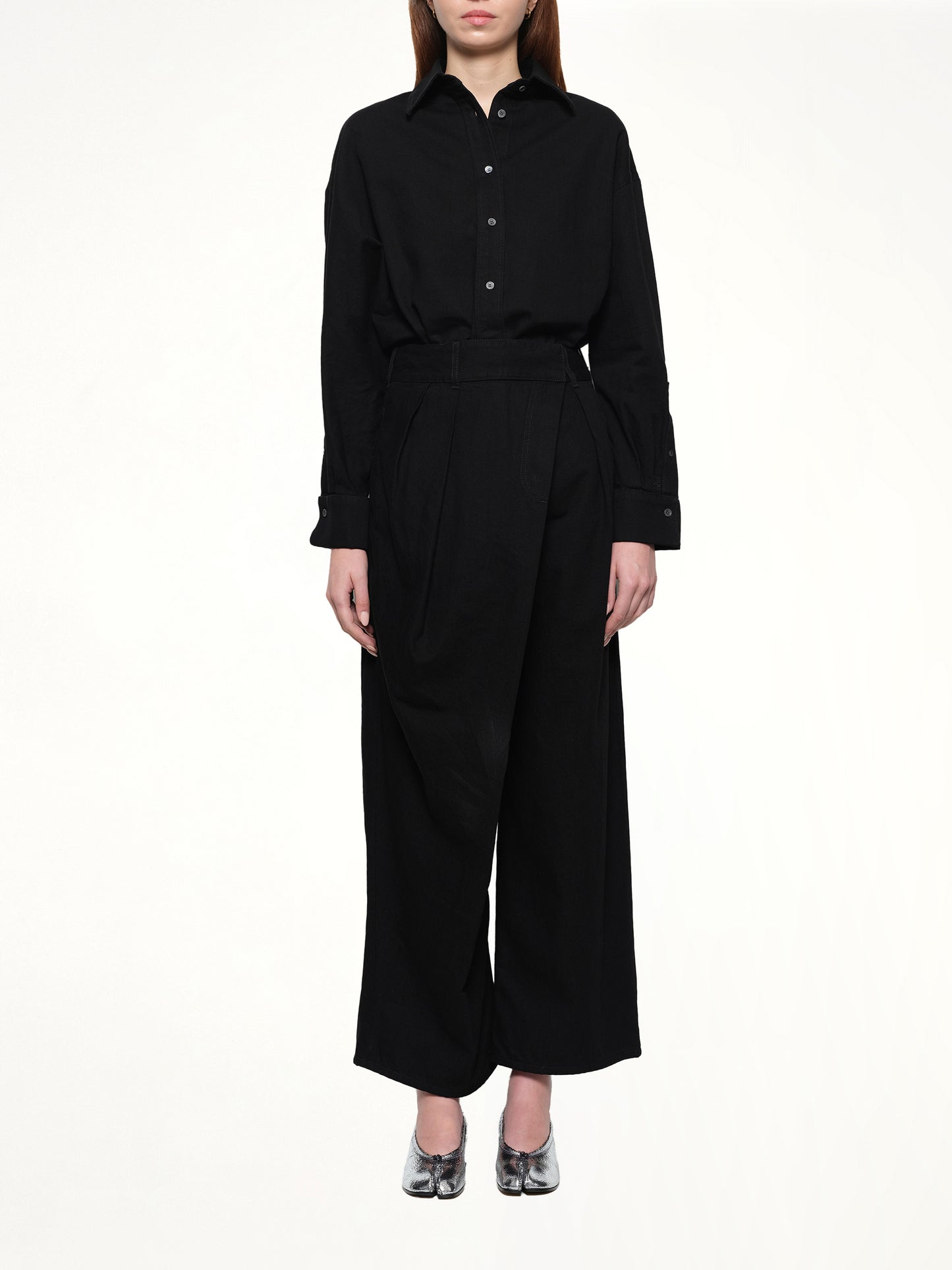 Wrap Jeans AF in Black