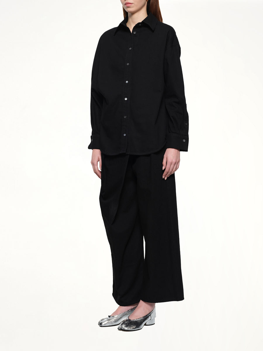 Wrap Shirt in Black