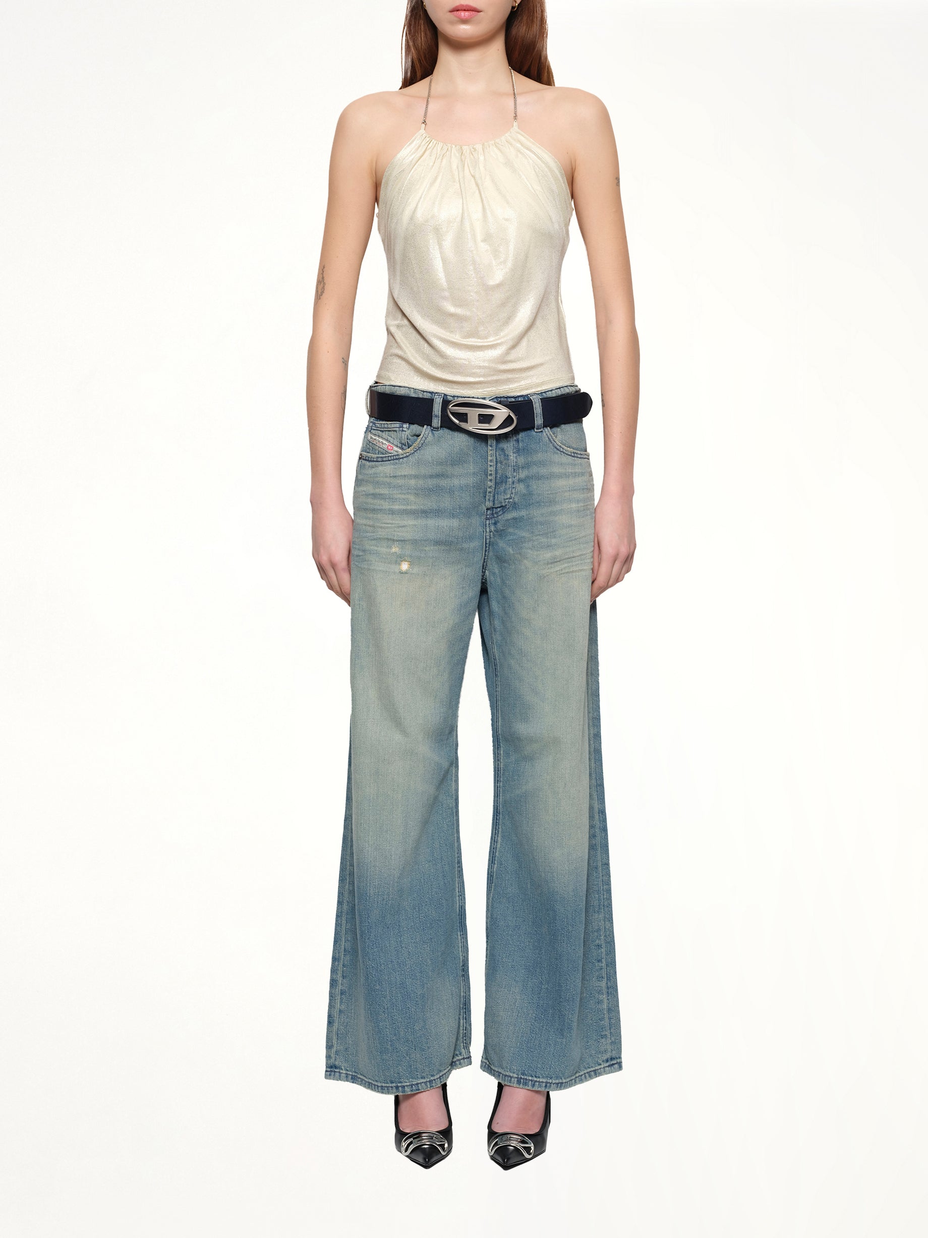 T-IRENI Top in Ivory