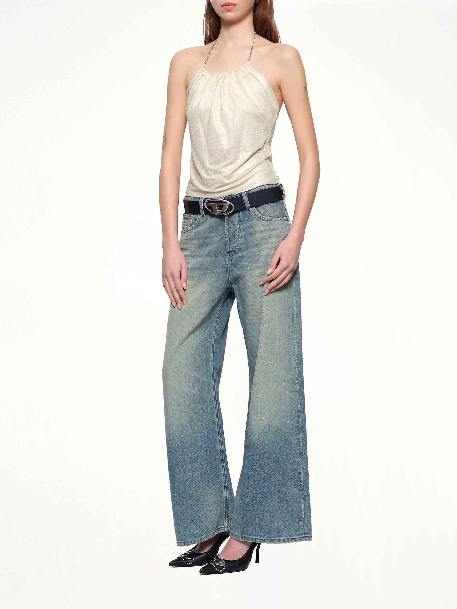 T-IRENI Top in Ivory