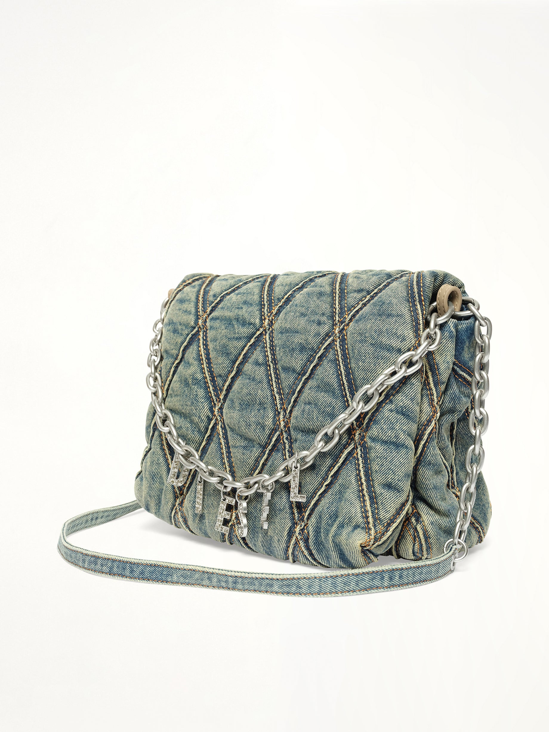 ダークブルーのCHARM-D Mショルダーバッグ