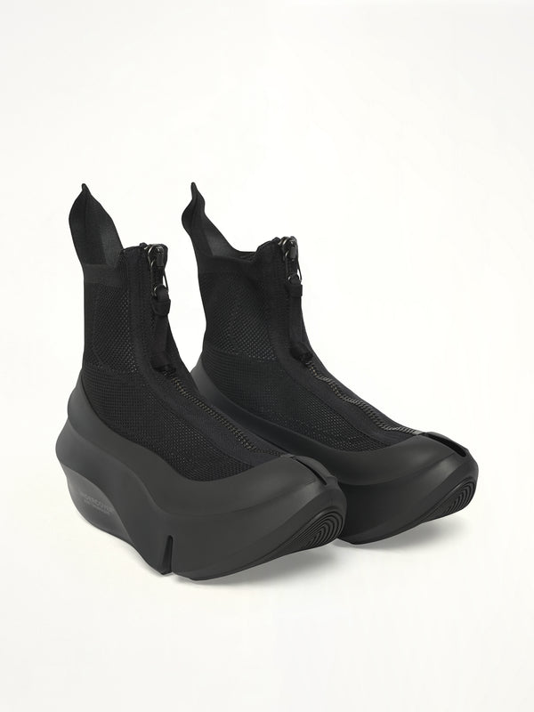 UC X Grounds Sneaker in Black Front View | UNDERCOVER
