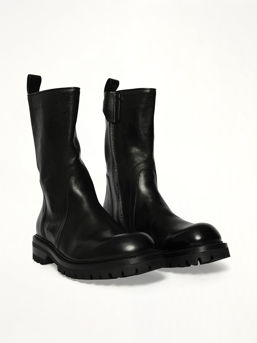 Army Creeper in Black Front View | RICK OWENS