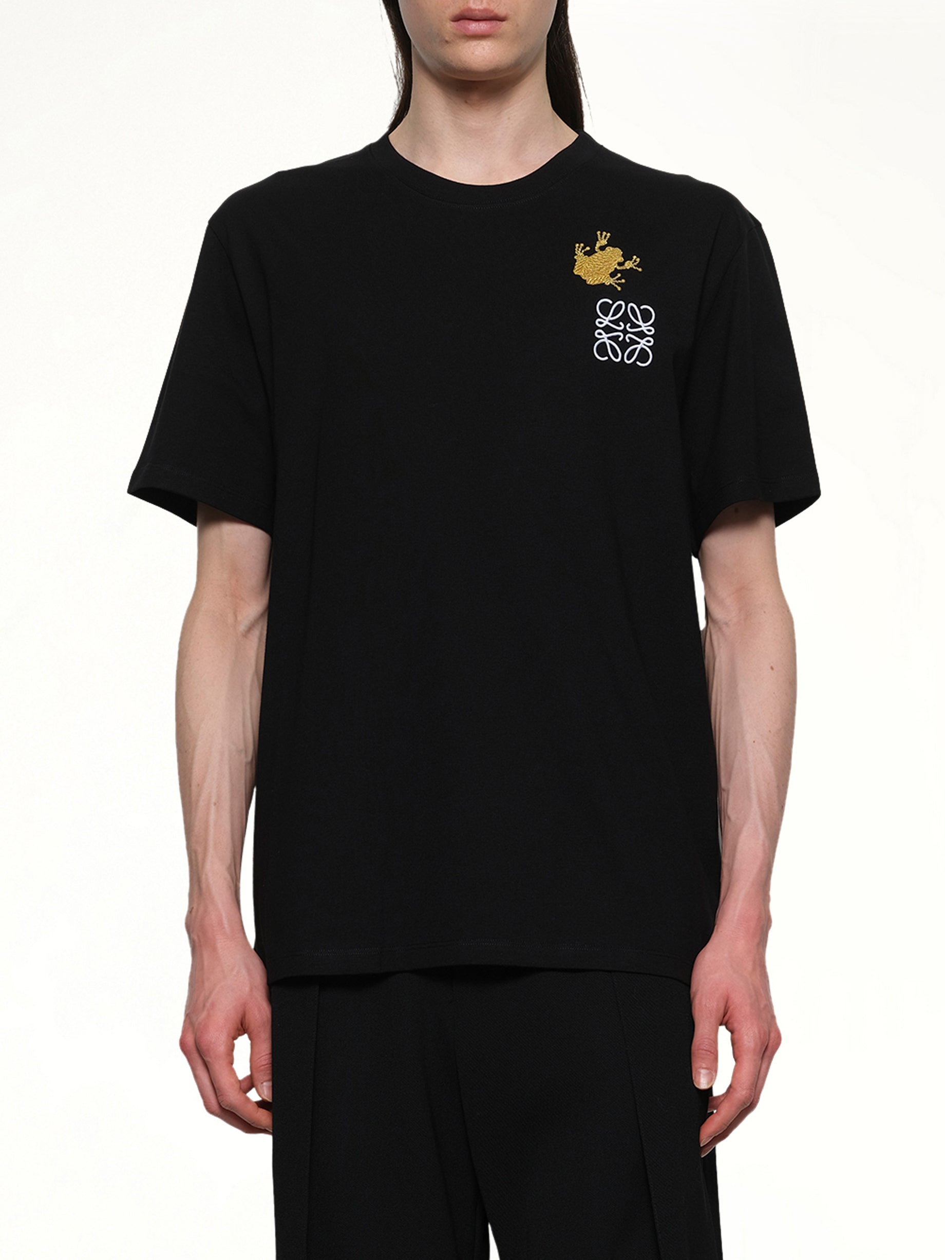Frog Relaxed Fit T-Shirt in Black