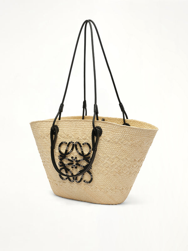 Anagram Basket 中号手袋(天然色/黑色)