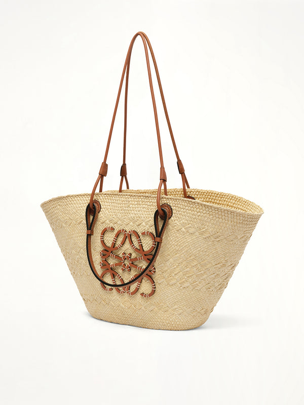 Anagram Basket 中号手袋(天然/棕褐色)