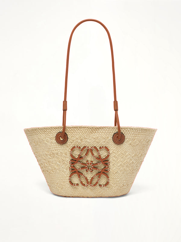Anagram Basket Small Bag in Natural/Tan