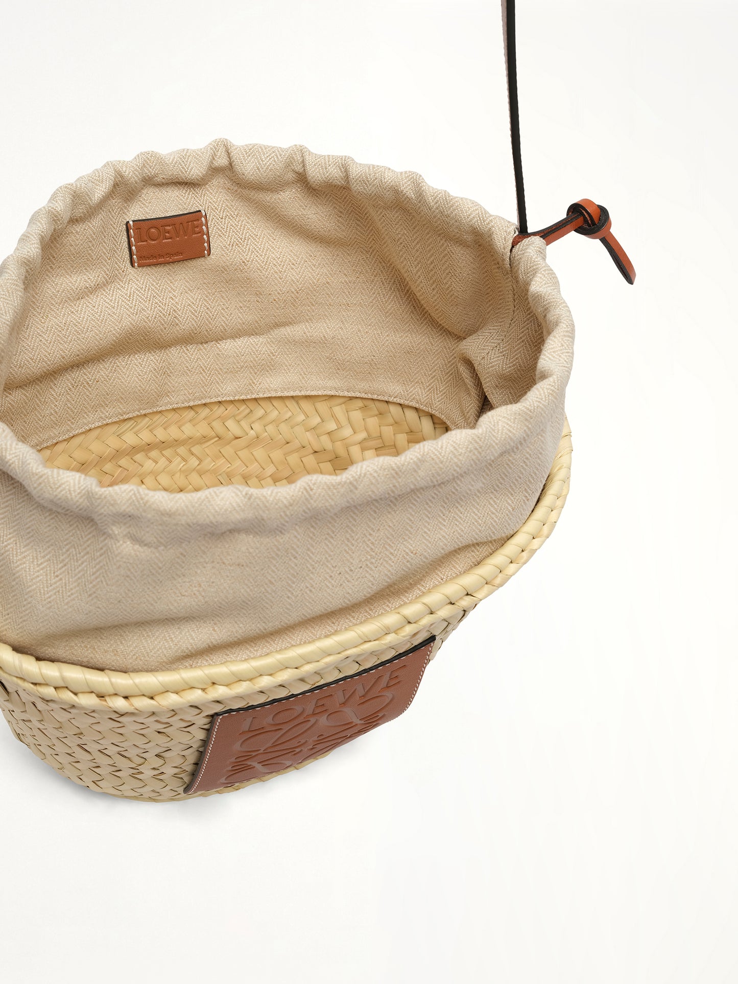 Classic Drawstring Bucket in Natural/Tan
