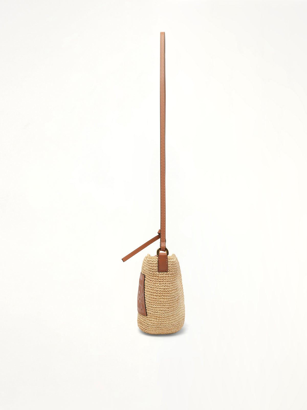 Slit Pochette Bag in Natural/Tan