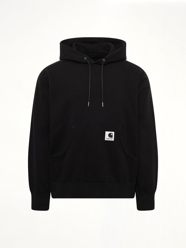 블랙 Carhartt WIP 코튼 저지 후디