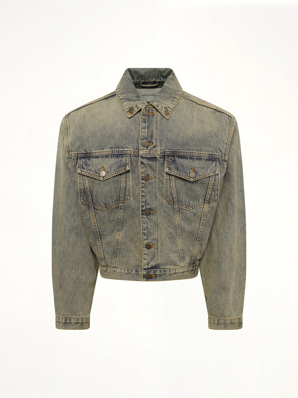 Shrunken Denim Jacket in Sufacewave