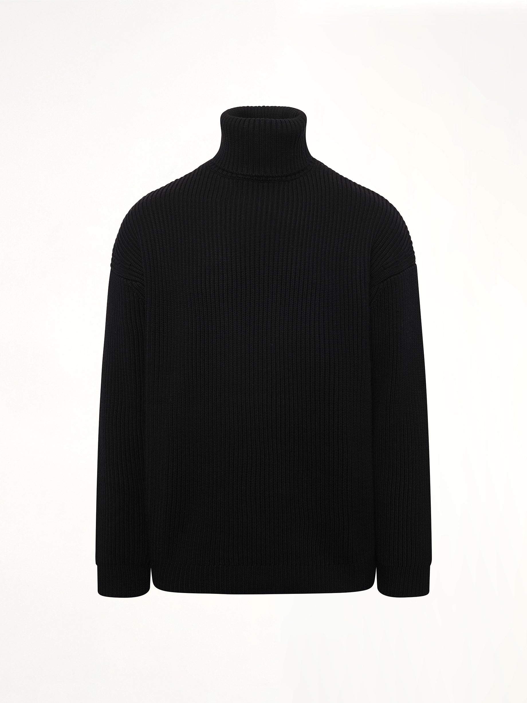 Chunky Turtleneck in Black