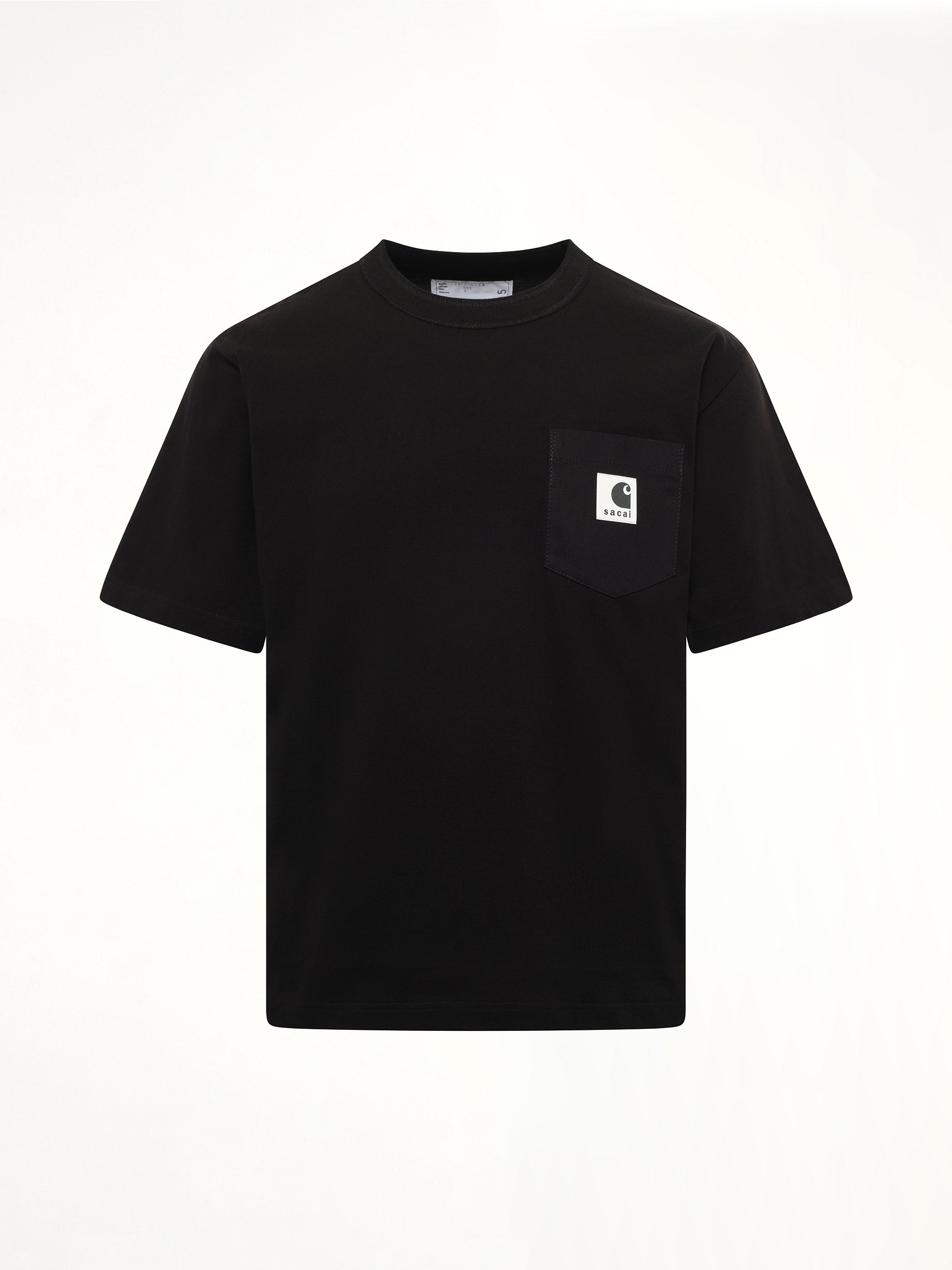 블랙 Carhartt WIP 코튼 저지 티셔츠