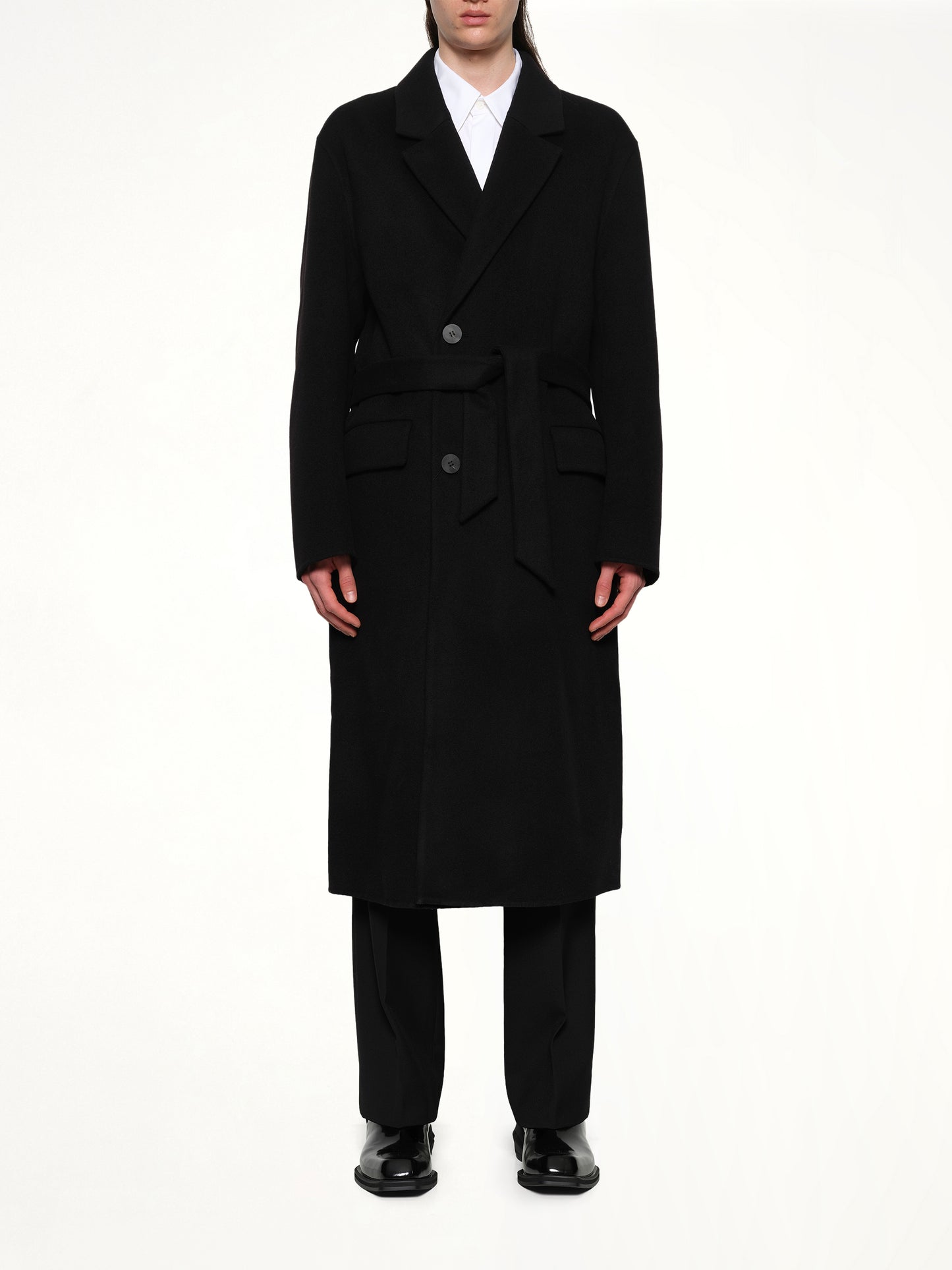 Double Breasted Coat in Black